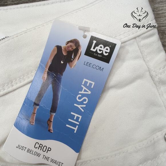 Lee Easy Fit Cropped Jeans Size 14 - Picture 2 of 6
